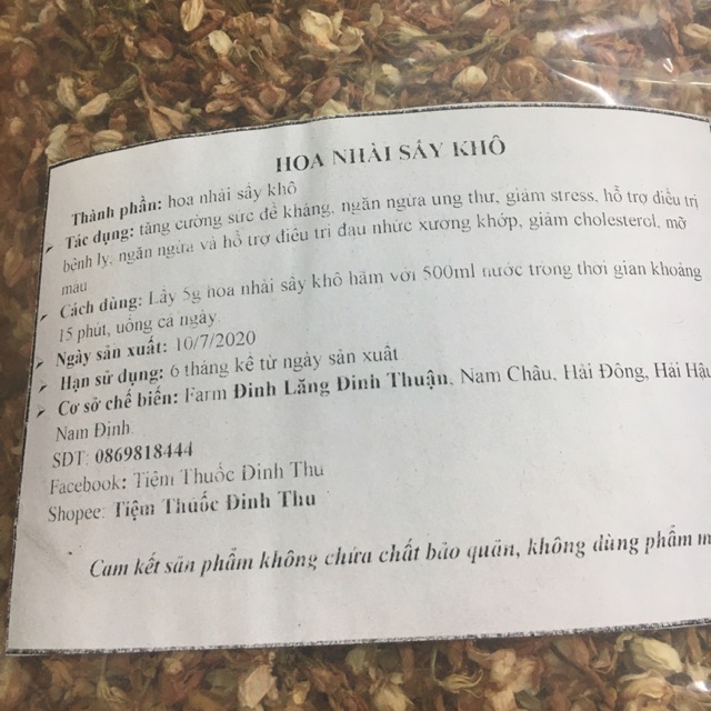 Trà hoa nhài sấy khô