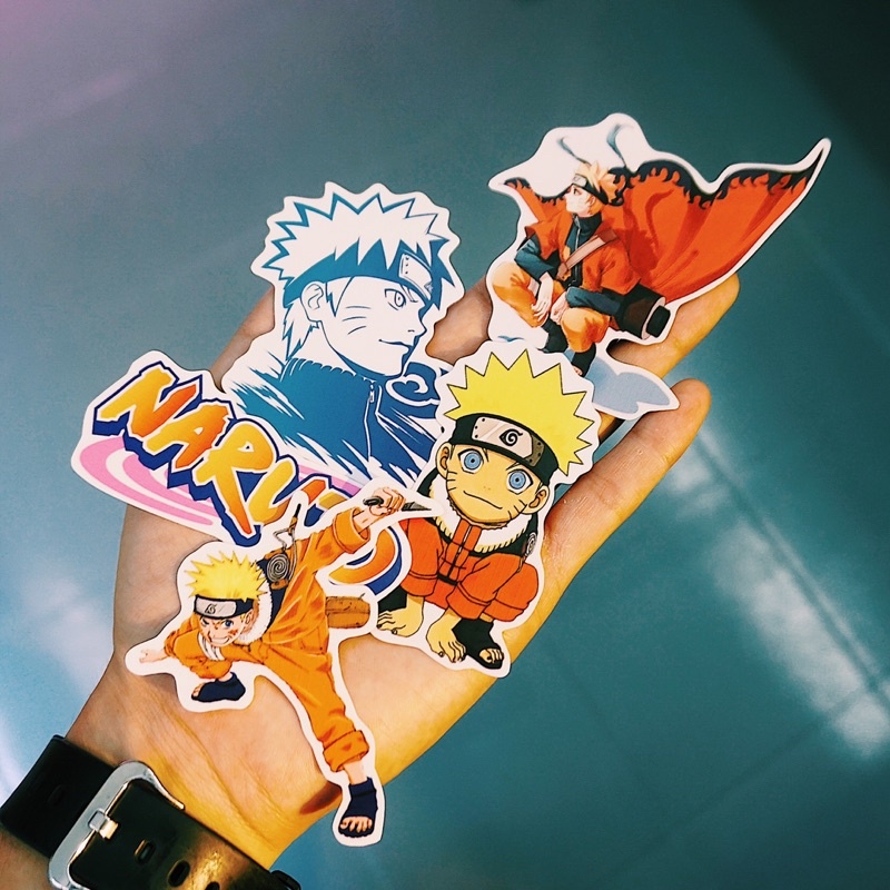 Sticker Naruto chống nước, hình dán mũ bảo hiểm, dán xe, điện thoại, laptop – Nghiện Sticker