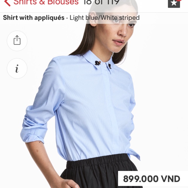 Áo sơmi H&m authentic