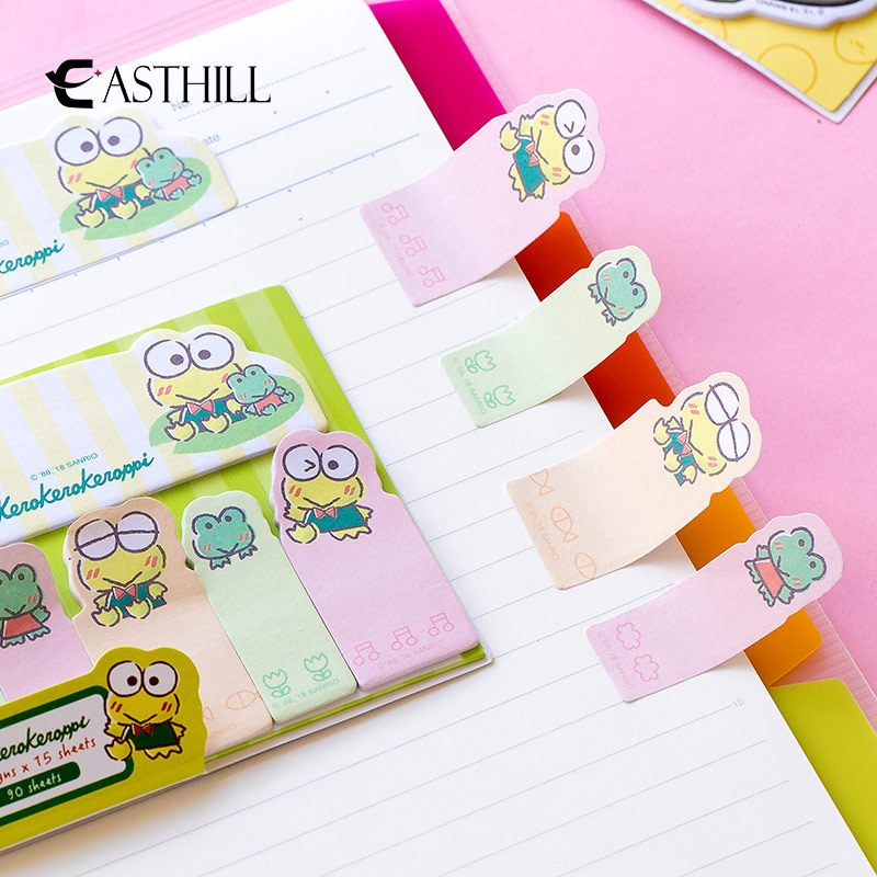 SANRIO Set 90 Tờ Giấy Ghi Chú Mini Họa Tiết Hoạt Hình Kuromi Đáng Yêu Cho Học Sinh