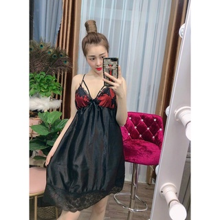 ĐẦM PHI BÓNG PHỐI REN FREESIZE DƯỚI 55KG