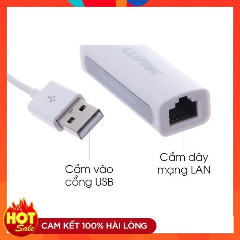 [Loại 1] Dây chuyển USB to Lan (Trắng)