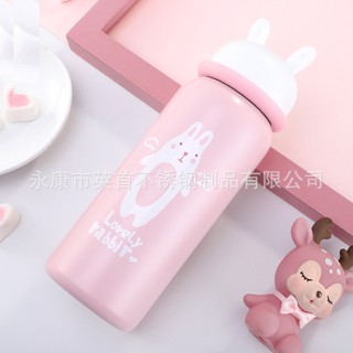 Bình giữ nhiệt tai thỏ Yinkai 400ml inox304 giữ nhiệt đến 12h