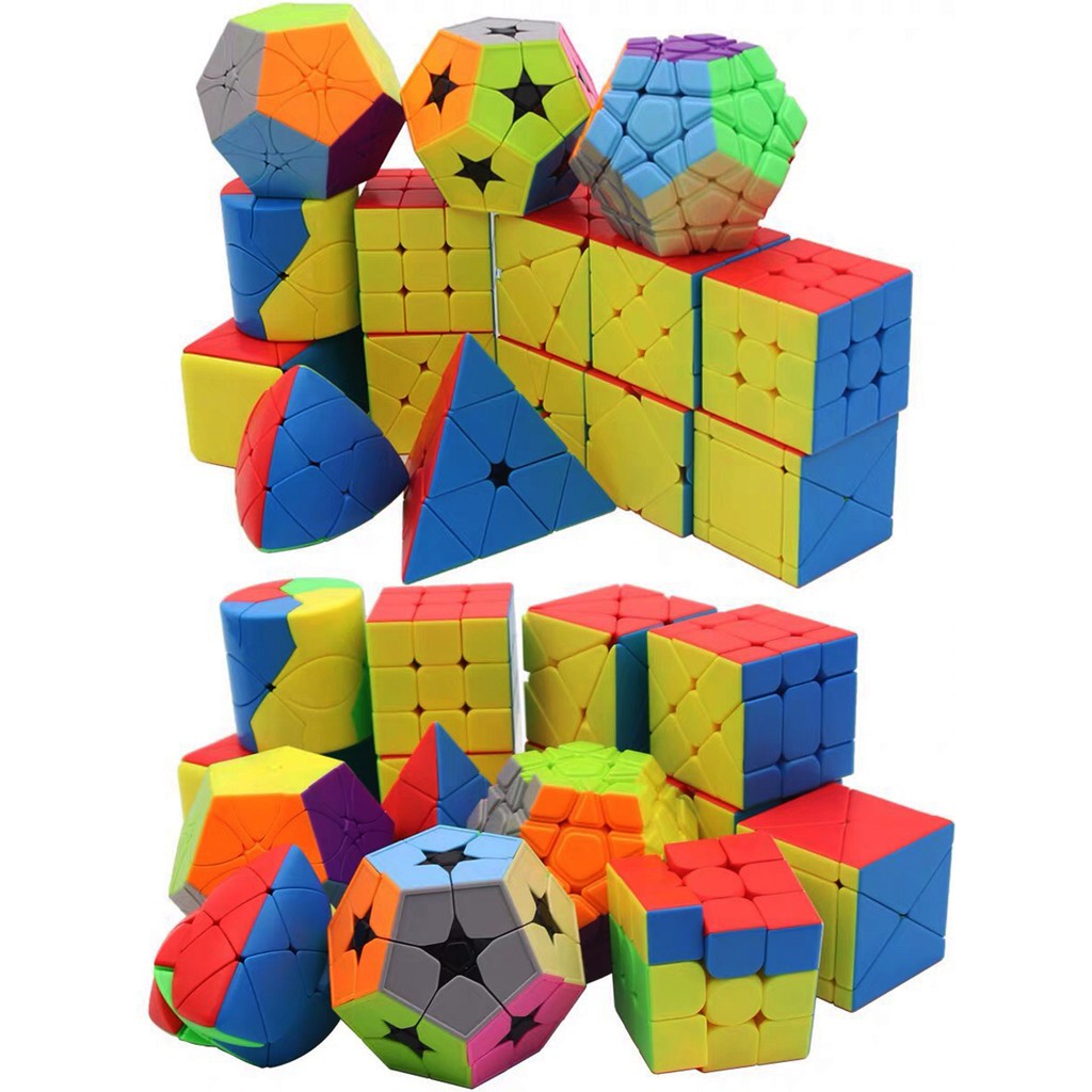 Rubik 2x2, 3x3, 4x4, 5x5, 6x6, 7x7, Megaminx, Pyraminx, Skewb, Square-1, Mastermorphix - Rubik Không Viền Cao Cấp