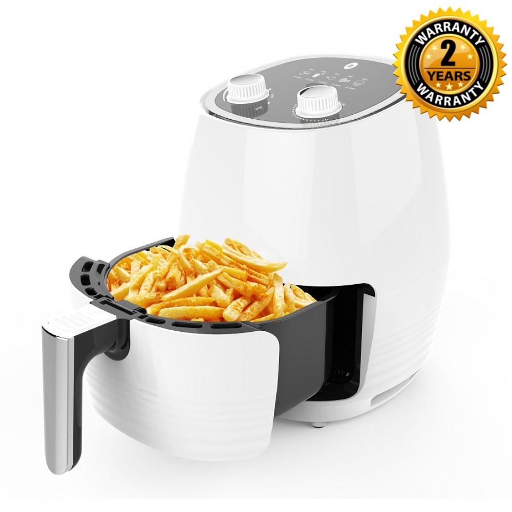 [thanh lý hàng trưng bày 80-90%]Nồi chiên không dầu Mishio MK155 3.5L - Màu trắng