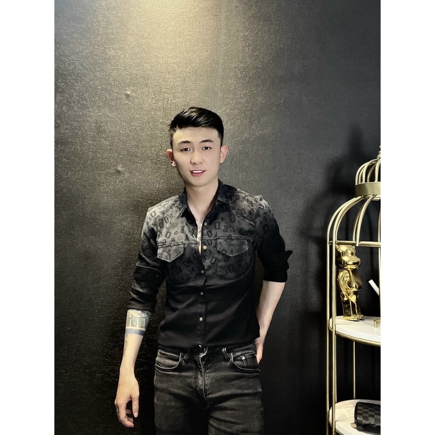 Áo sơ mi nam dài tay cao cấp VENICE dáng slim fit, chất Kaki Hàn mềm mát, dáng ôm, áo sơ mi co giãn.
