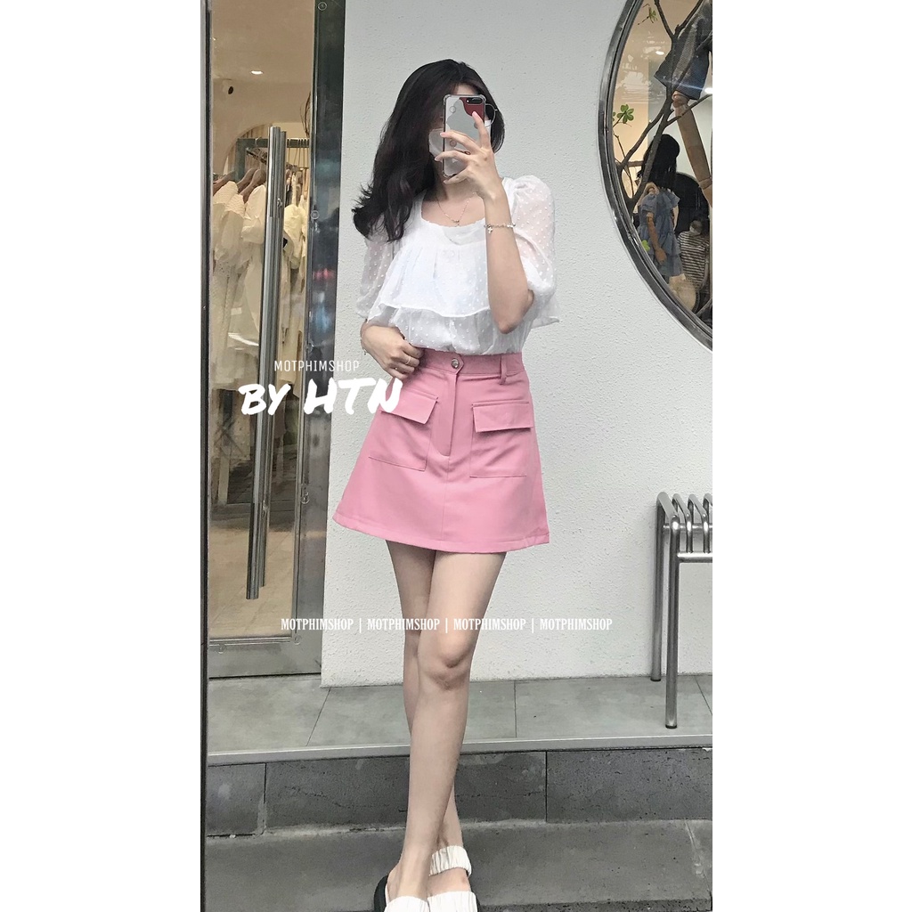 SET BBD HOA NỔI + Chân váy