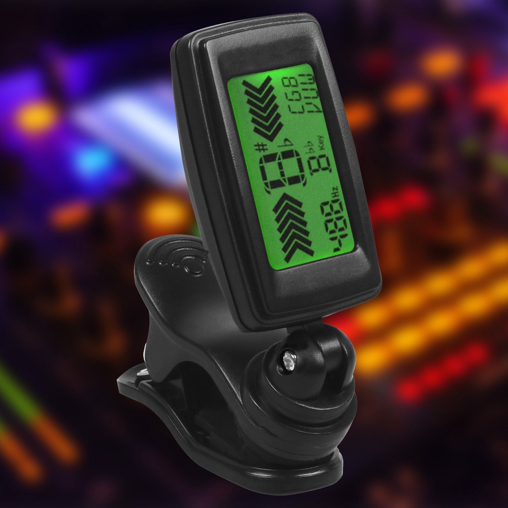 Kẹp lên dây tuner đàn guitar / bass/ violin / ukulele mini LEKATO đa năng máy chỉnh dây màn hình LCD
