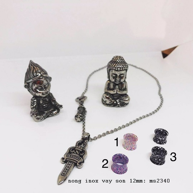 Nong inox vảy sơn 12mm