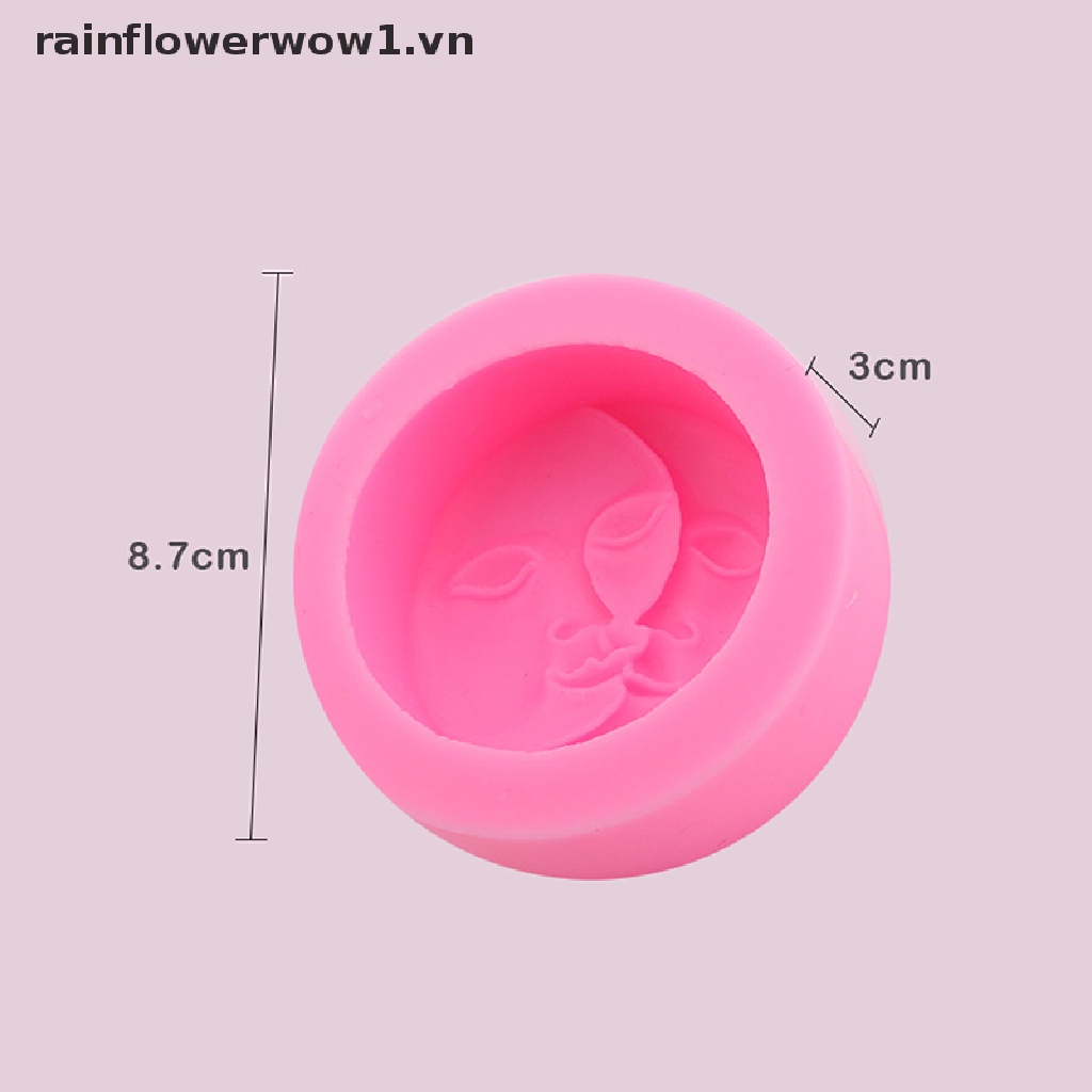 Khuôn Silicone Làm Nến / Xà Phòng / Mặt Trăng / Thủ Công