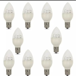Combo 10 bóng đèn led trái ớt bàn thờ E12 chớp tắt nhiều màu