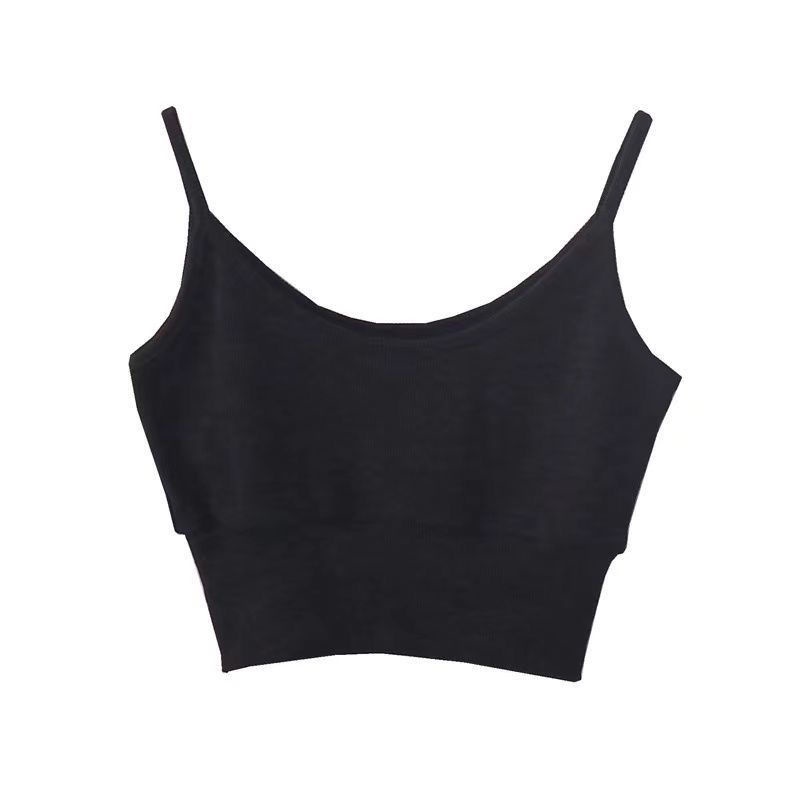 Set Áo Thun Lửng Không Tay + Quần Dài Lưng Cao Thời Trang Nữ