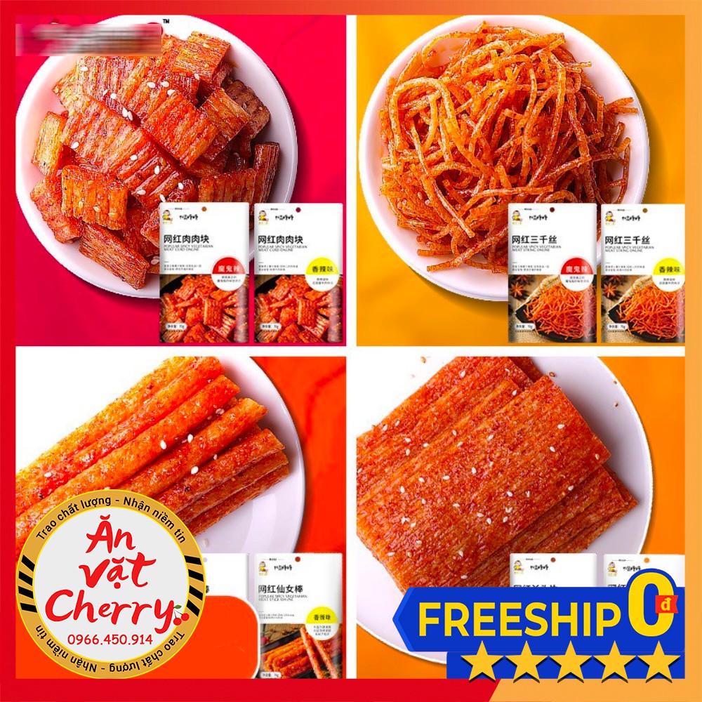 [Sale rẻ] Tổng hợp QUE CAY DONG DONG - GÂN ĐẬU CAY các loại - Đồ ăn vặt nội địa [Ăn Vặt Cherry] | BigBuy360 - bigbuy360.vn