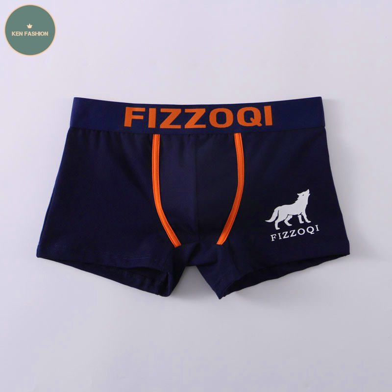 Quần lót nam cao cấp FIZZOQI QS7 quần sịp đùi 4 màu, chất cotton, đầy đủ size từ 38-105kg
