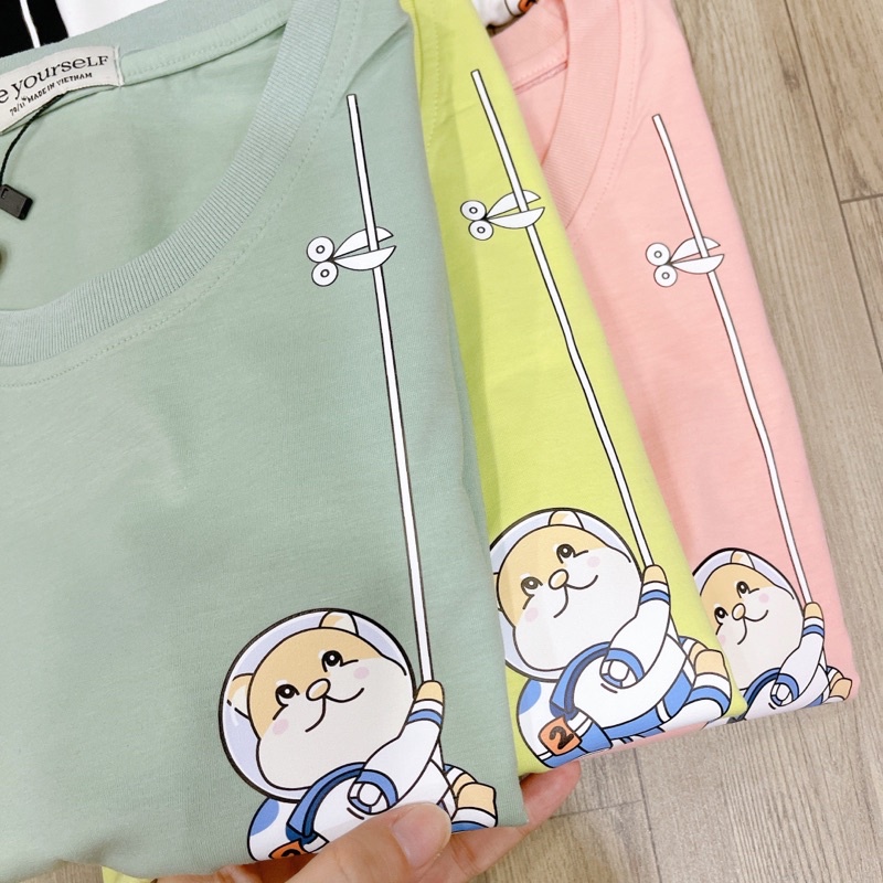 Áo Thun PHÔNG NAM NỮ UNISEX GÓC Mèo CAT CUTE DỄ THƯƠNG - Hình chụp thật