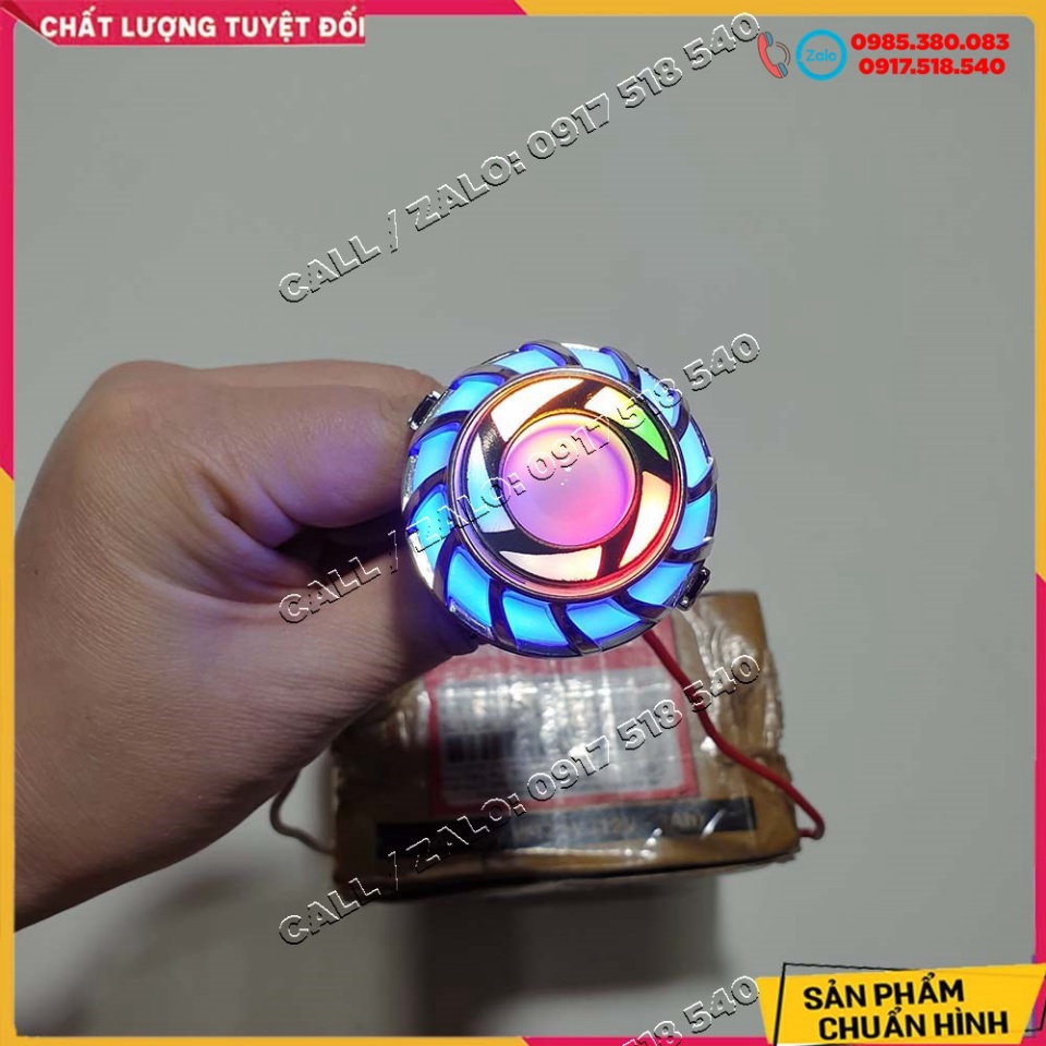 ✅ Đèn Hậu Bi Cầu Viền 7 Màu Lắp Wave - Dream - Sirius, Raider ( chân M5 ) ✅ Ảnh thật Sp