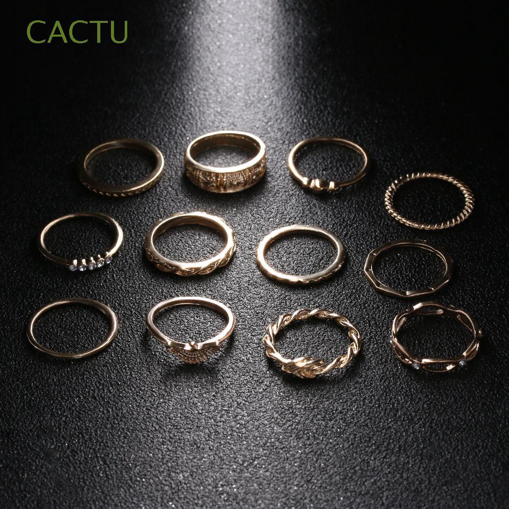 Bộ 12 nhẫn đeo đốt ngón tay phong cách vintage