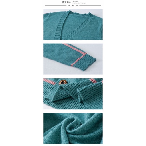 Áo Khoác Cardigan Dệt Kim Dáng Ngắn Dài Qua Gối Nhiều Màu Sắc Phong Cách Phương Tây Thời Trang Thu Đông Mới Cho Phụ Nữ Trung Niên
