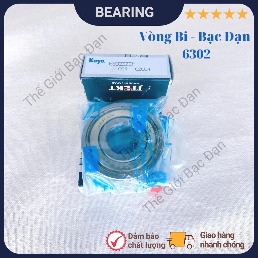 Vòng bi bạc đạn 6302 ZZCM KOYO - hàng đẹp - chất lượng cao - Thế Giới Bạc Đạn