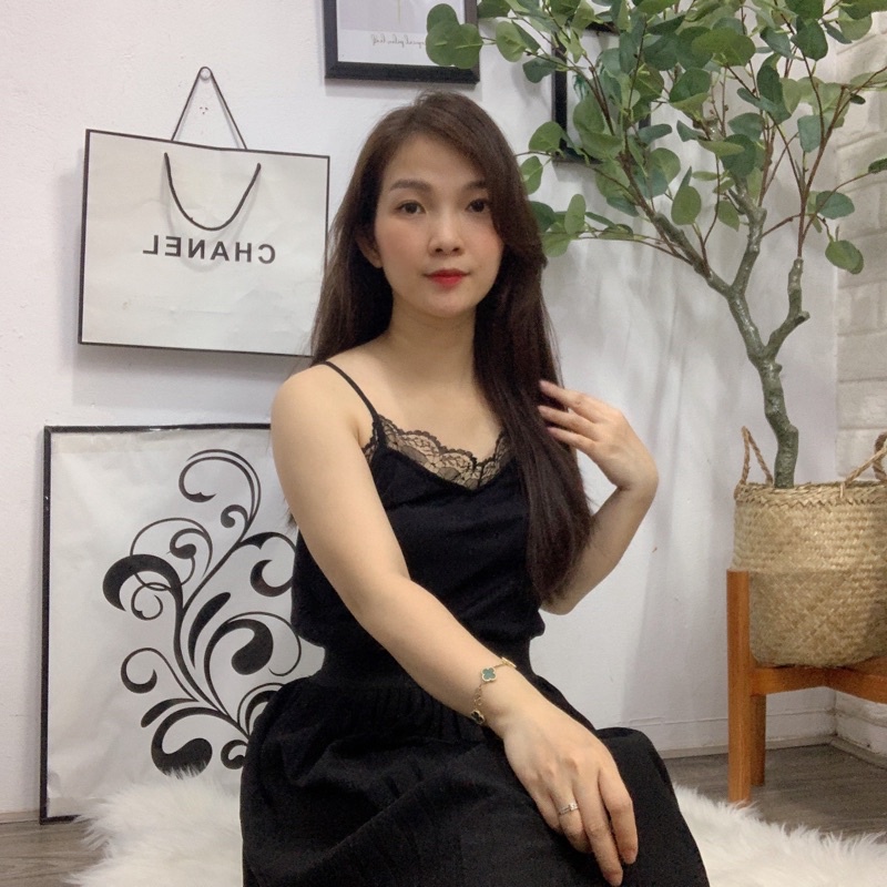 🍀 Áo Hai Dây Phối Ren Nữ 🍀Áo Lót Mặc Trong Áo Khoác thu đông
