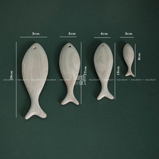 Cá gỗ trang trí, Cá gỗ handmade, sơn, vẽ màu
