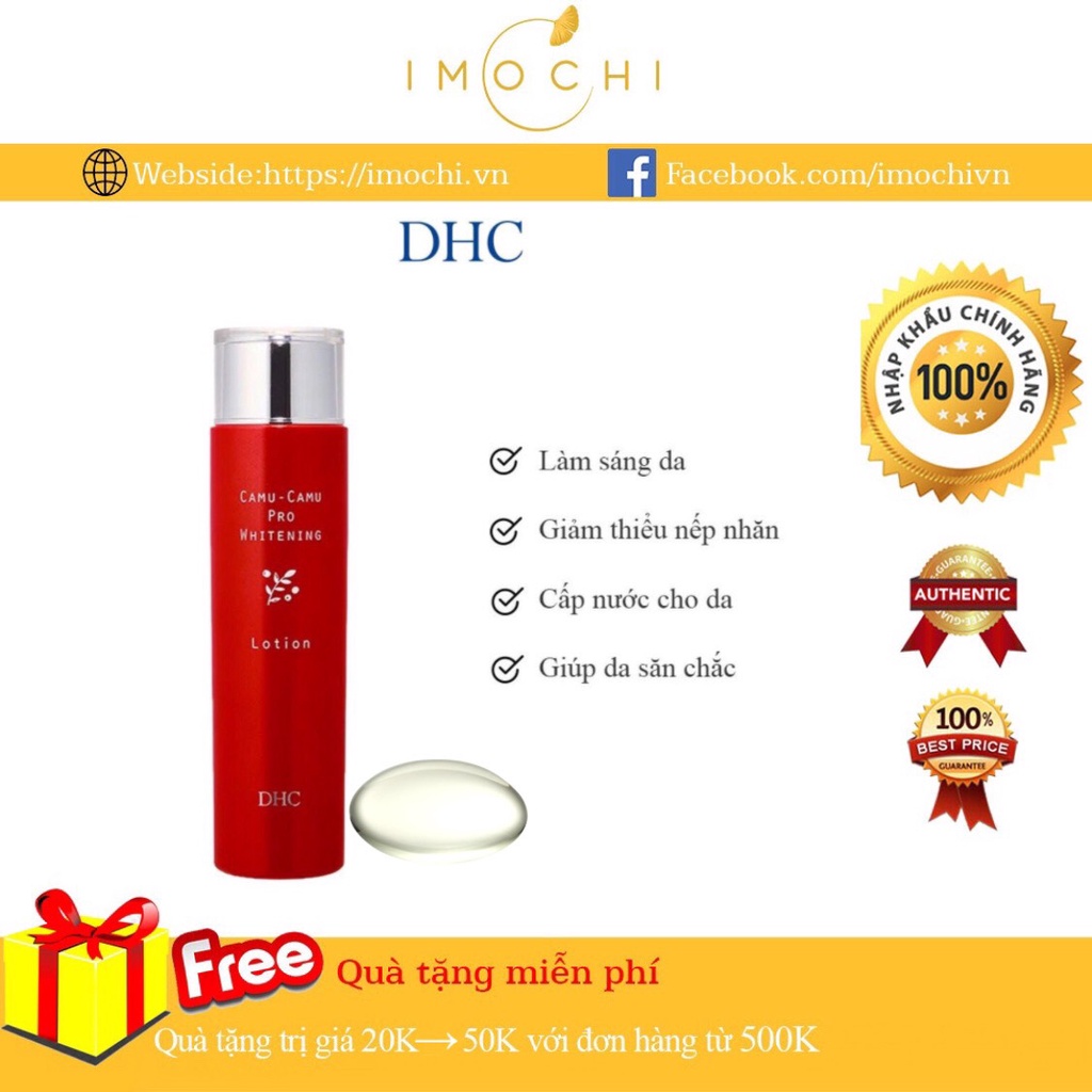 Nước Hoa Hồng Trắng Da Nhật Bản DHC Camu Camu Pro Whitening Lotion 180ml