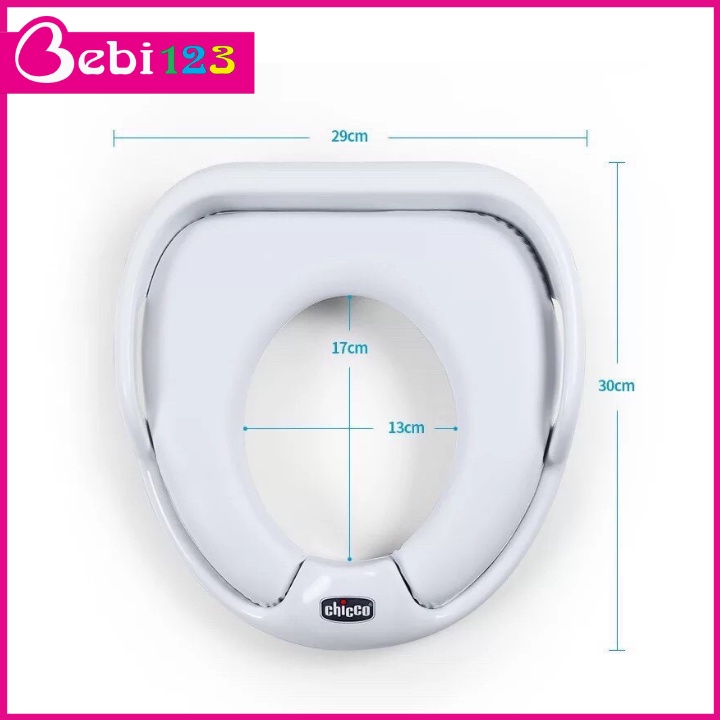 Đệm Bệ Lót Thu Gọn Bồn Cầu Chicco Chính Hãng Xinh Xắn Có Tay Cầm Cho Bé