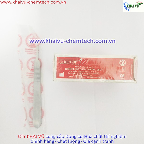 Hộp 100 LƯỠI DAO MỔ TIỆT TRÙNG phẫu thuật số 11 Doctor tặng kèm 1 CÁN DAO số 3