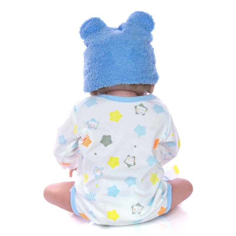 Set Đồ 4 Món Gồm Áo Liền Quần + Mũ Bông Mềm Mại Cho Búp Bê Sơ Sinh