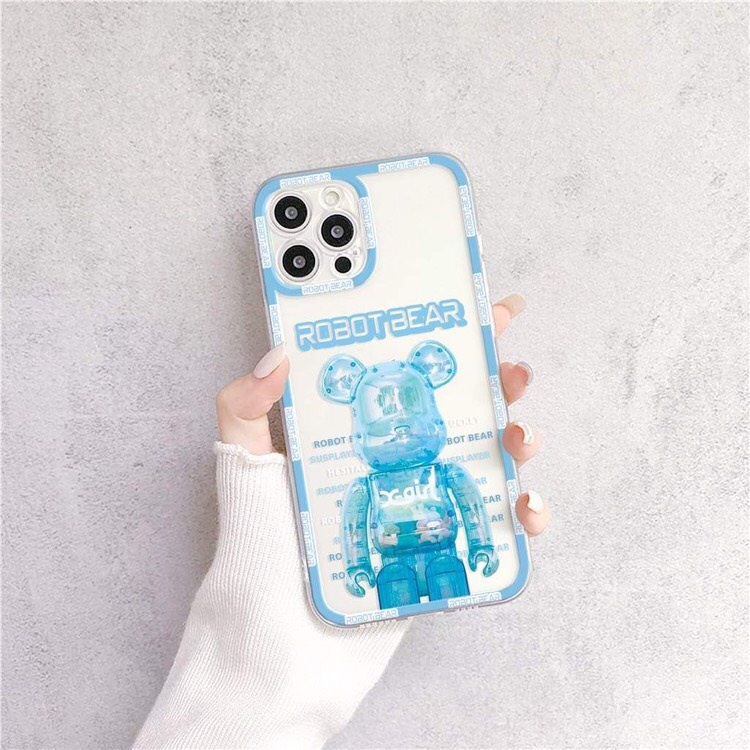 Ốp lưng iphone viền nổi cạnh vuông in hình gấu cực Trends dành cho iphone 6/6s/6Plus/7Plus/8Plus/X/XS/ XSM/11/11Promax/1