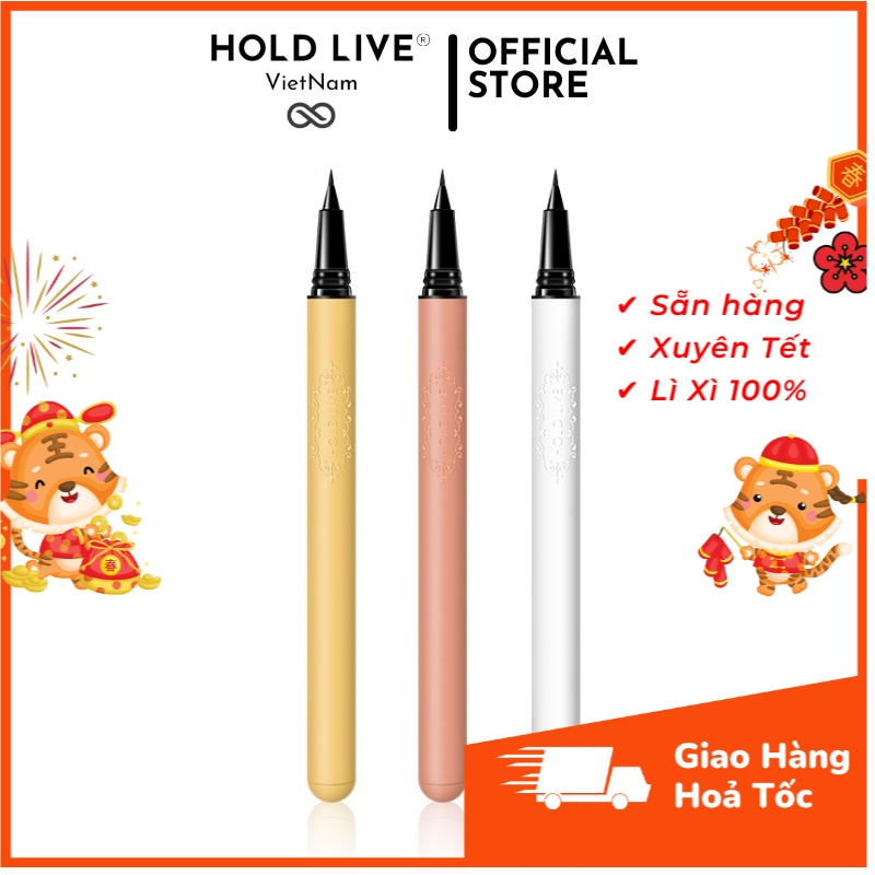 [Có sẵn] Bút kẻ mắt nội địa Trung Hold Live slim smooth HL447 chính hãng lâu trôi không thấm nước, nhanh khô