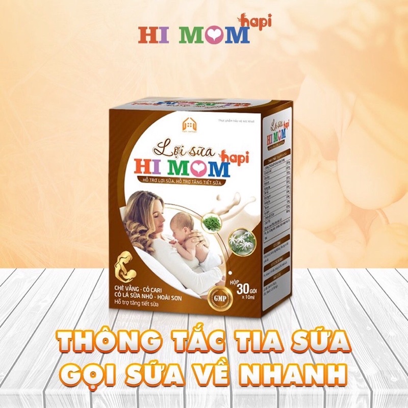 Sữa về ướt áo,đặc hơn, thơm hơn- Lợi sữa Hi Mom + tặng ly