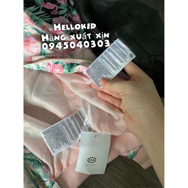 Bomber lụa satin bé gái