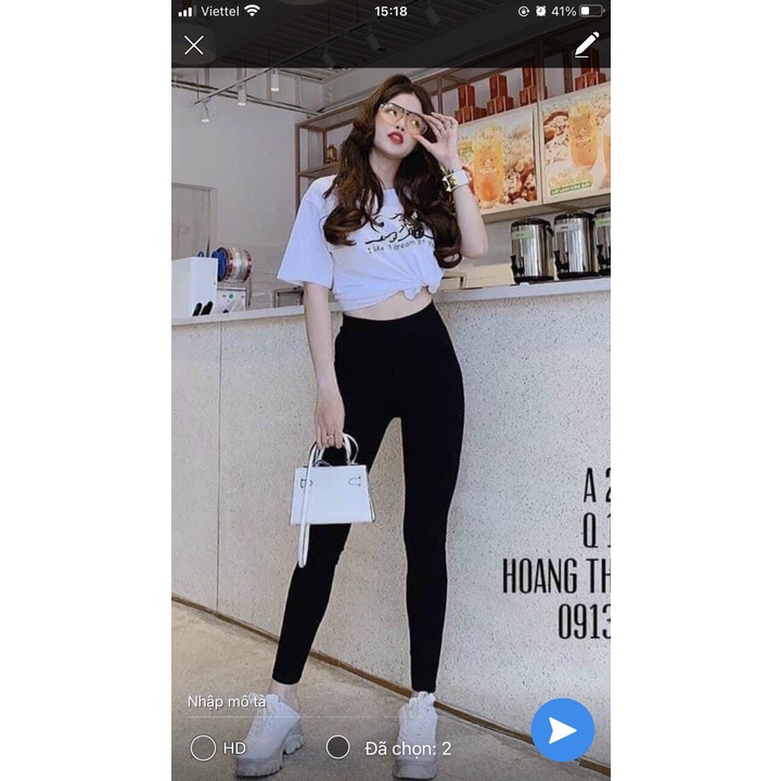 Quần Legging Ce.line co giãn nâng mông/ Hàng L1 M.cline
