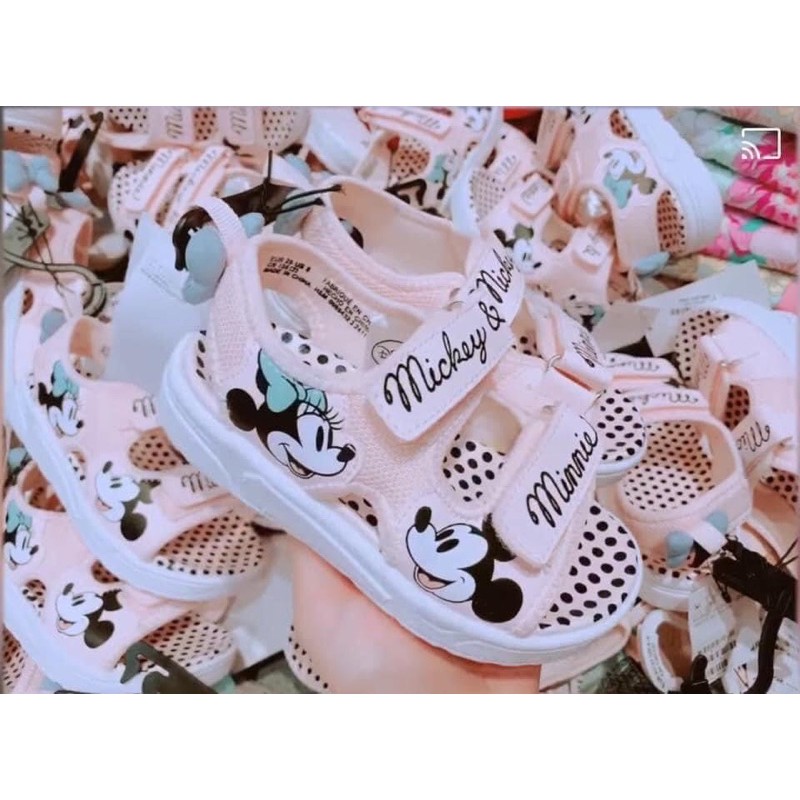 [Auth] Giày sandal Mickey hồng cho bé gái chuẩn Auth👧🏻