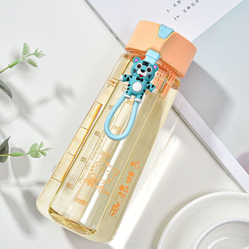 Bình Nước Thể Thao Bằng Nhựa Trong Suốt Dung Tích 380ml / 500ml / 600ml