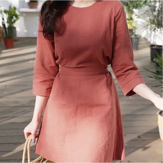 Đầm Cam Đất Tay Lỡ Cực Hot G565