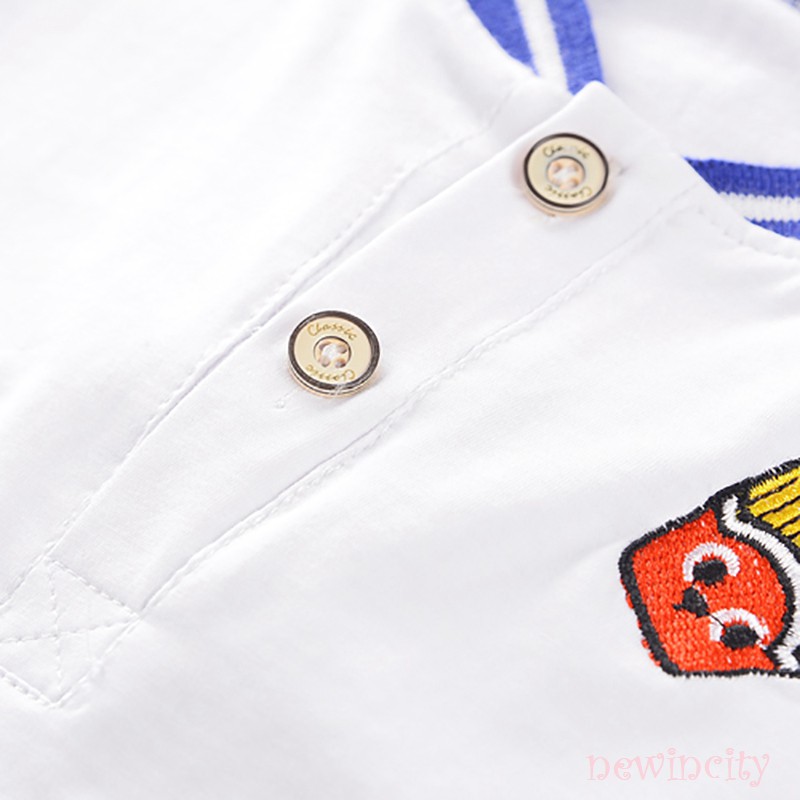 Set Áo Thun Tay Ngắn &amp; Quần Short Cho Bé Trai