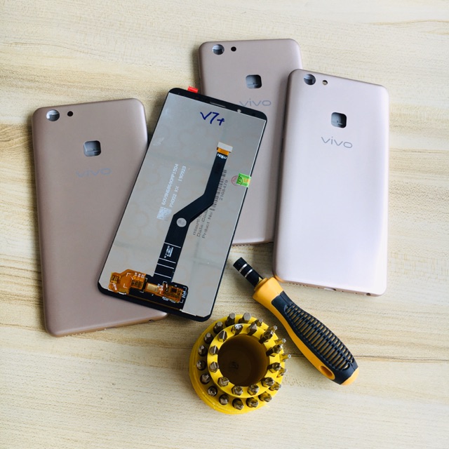 Combo Bộ Vỏ Sườn + Màn Hình Vivo V7 Plus Zin Hàng Cao Cấp (Tặng bộ vít)