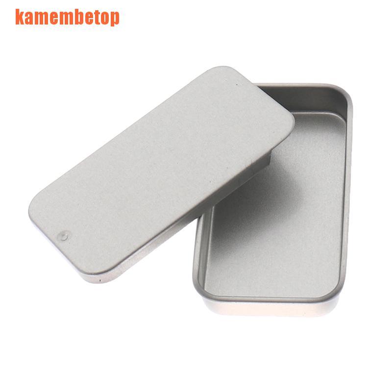 Hộp Thiếc Mini Hình Chữ Nhật Dùng Đựng Son Môi / Kem Tiện Dụng