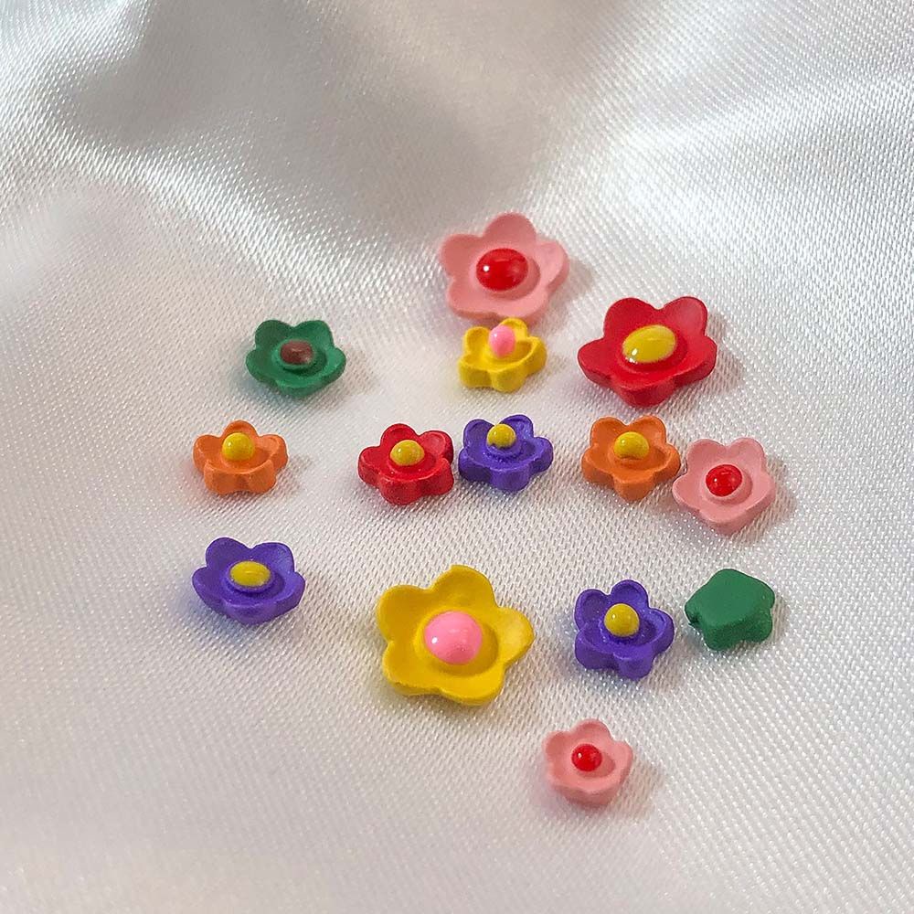 [Hàng mới về] Phụ kiện hình bông hoa 3D đa sắc màu ​trang trí móng nghệ thuật