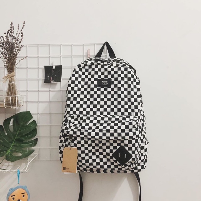 [AUTH CHÍNH HÃNG] BALO VAN.S OLD SKOOL CHECKERBOARD BACKPACK