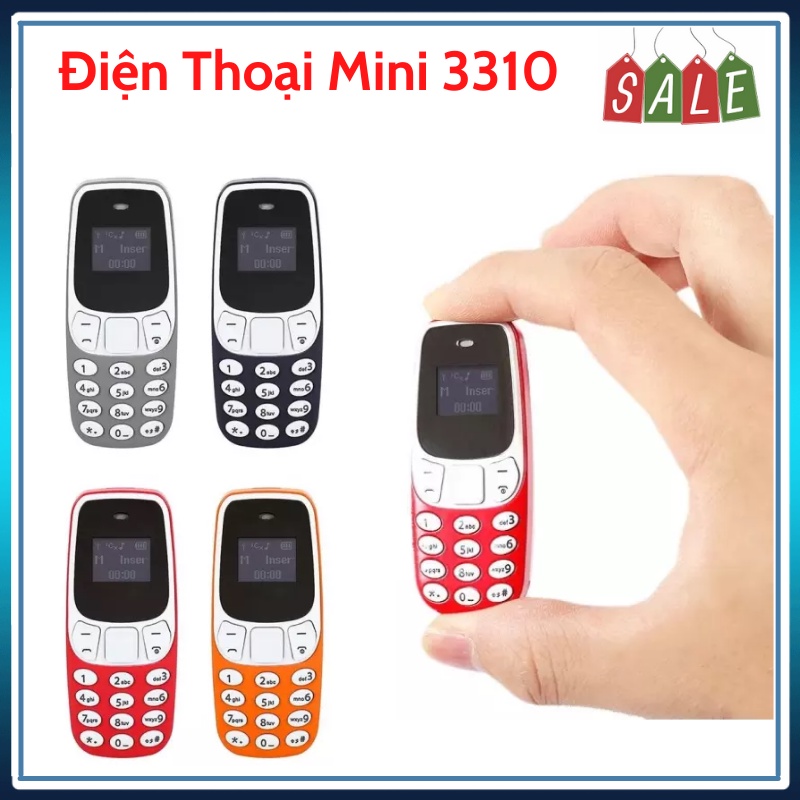 Điện Thoại Mini L8Star BM10 (NOKIA 3310) Thiết Kế Siêu Nhỏ 2 Sim 2 Sóng Kết Nối Mạng 3G/4G Thay Đổi Giọng Nói, Nghe Nhạc