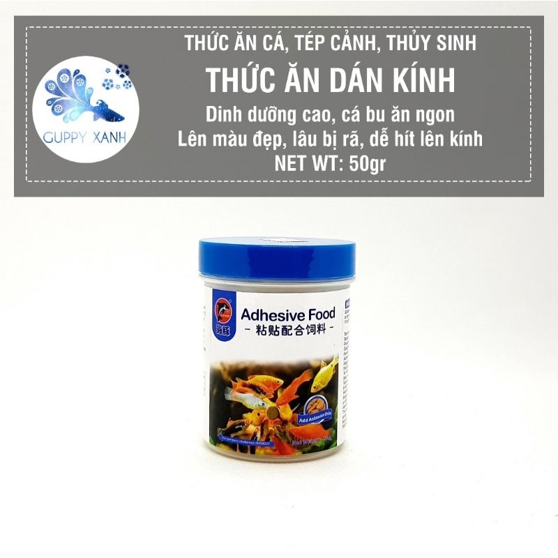 Thức Ăn Dán Kính Cho Cá Cảnh (Hộp 100 Viên)