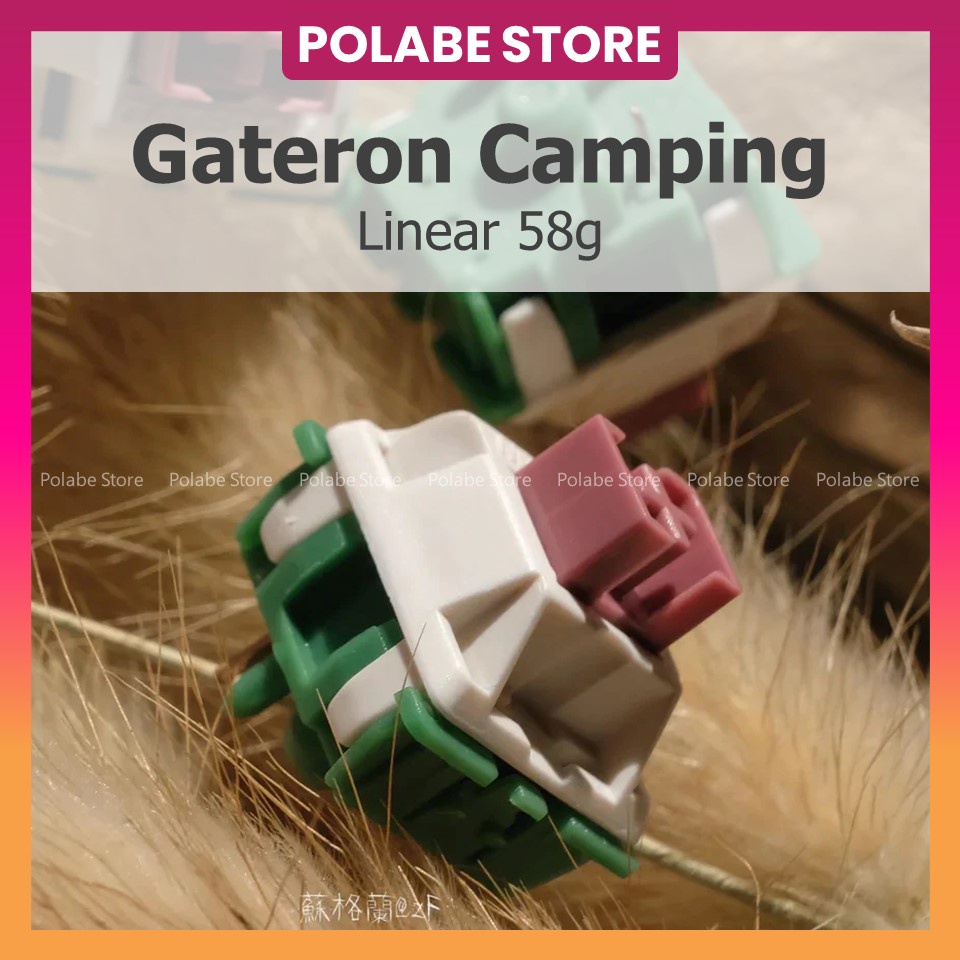 GATERON CAMPING Linear Switch Công Tắc Bàn Phím Cơ Gat Camping - Polabe Store