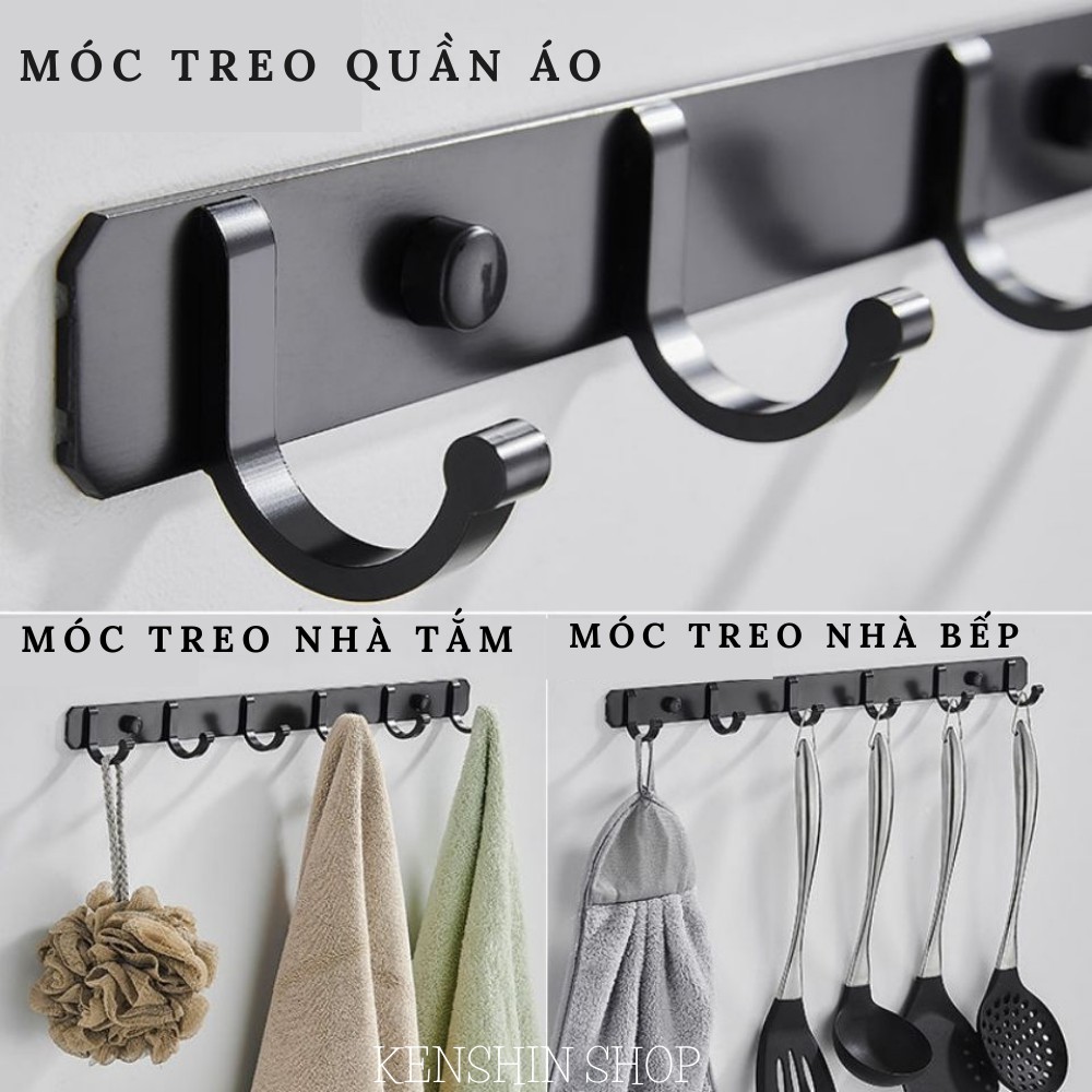 Móc treo quần áo gắn tường đa năng, móc treo đồ nhà tắm, nhà bếp, phòng ngủ KENSHIN SHOP