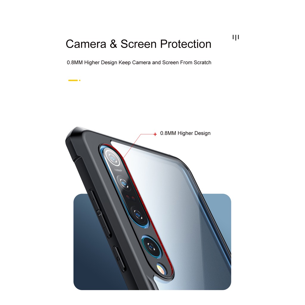 Ốp Điện Thoại XUNDD Mềm Trong Suốt Có Túi Khí Chống Sốc Cho Xiaomi Mi10 Mi10 Pro Mi10S