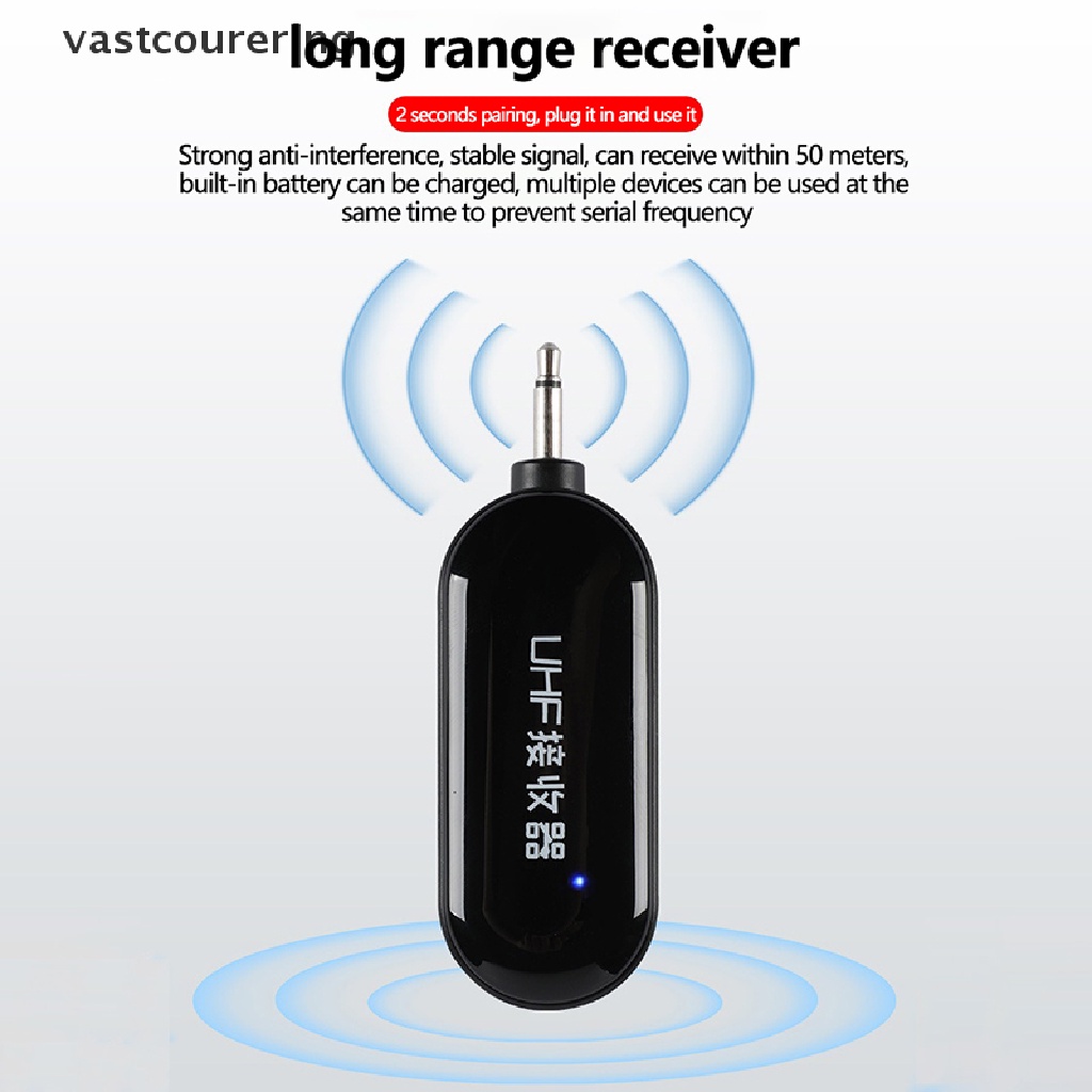 Bộ Tai Nghe Không Dây UHF 2 Trong 1 Cho Bộ Khuếch Đại Giọng Nói
