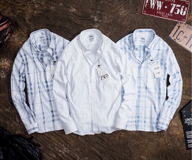 Sơ mi nam zara sợi tre caro trắng Xanh đậm số lượng có hạn | BigBuy360 - bigbuy360.vn