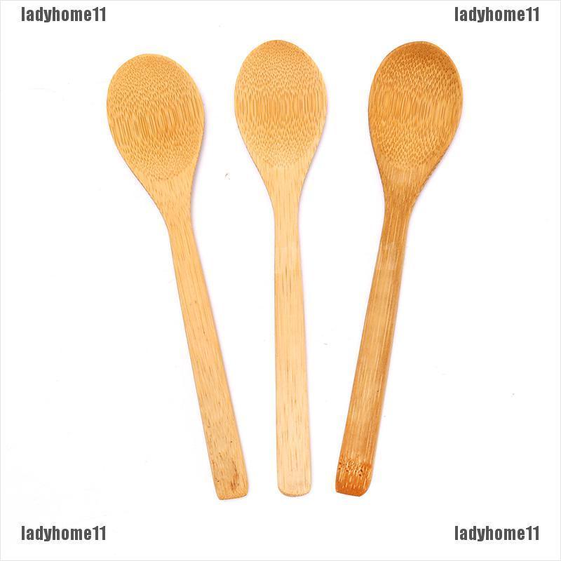 Muỗng Gỗ Tre Tròn Múc Canh / Cà Phê / Muối / Trà 11 Tiện Lợi